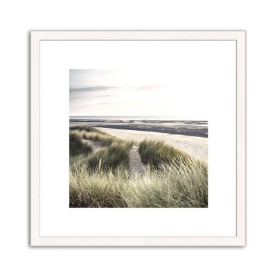 Framed design poster: dunes 30x30cm, picture, mural, wall decoration