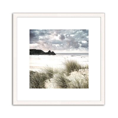 Framed design poster: coast 30x30cm, picture, mural, wall decoration