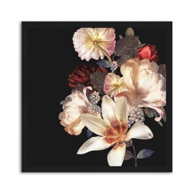 Framed design poster: Big Lily 30x30cm, picture, mural, wall decoration