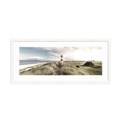 Framed design poster: Sylt 71x31cm, picture, mural, wall decoration