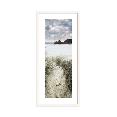 Framed design poster: coast 71x31cm, picture, mural, wall decoration