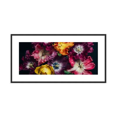 Framed design poster: Wild Flowers 101x51cm, picture, mural, wall decoration