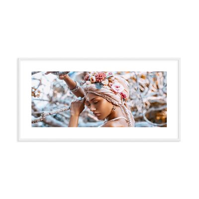 Design poster framed: Bohemian Lady 101x51cm, picture, mural, wall decoration