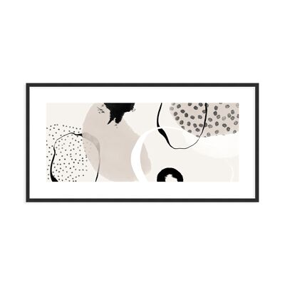 Framed design poster: Abstract Art 101x51cm, picture, mural, wall decoration