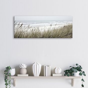 Image sur toile de haute qualité, décoration murale : herbe des dunes 80x30cm, tableau, peinture murale, décoration murale 3