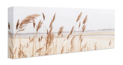 hochwertiges Leinwandbild, Wanddekoration: At the Ocean 80x30cm, Bild, Wandbild, Wanddekoration