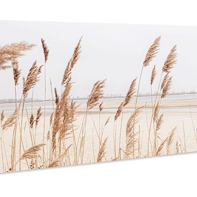 hochwertiges Leinwandbild, Wanddekoration: At the Ocean 80x30cm, Bild, Wandbild, Wanddekoration