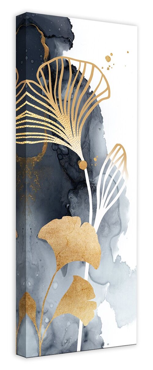 hochwertiges Leinwandbild, Wanddekoration: Ginkgo I 80x30cm, Bild, Wandbild, Wanddekoration