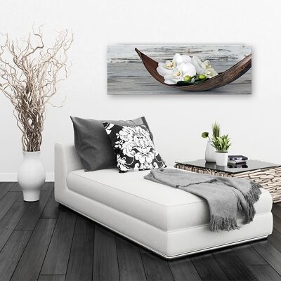 Design-Poster auf Holz / Dekopanel: Flower arrangement 90x30cm, Bild, Wandbild, Wanddekoration