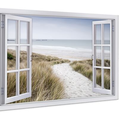 hochwertiges Leinwandbild, Wanddekoration: Window 90x60cm, Bild, Wandbild, Wanddekoration