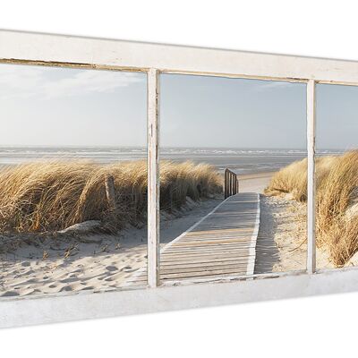 High quality canvas picture, wall decoration: Path to the sea 120x50cm, picture, mural, wall decoration