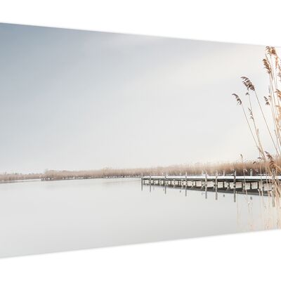 High quality canvas picture, wall decoration: Peaceful Lake 120x50cm, picture, mural, wall decoration