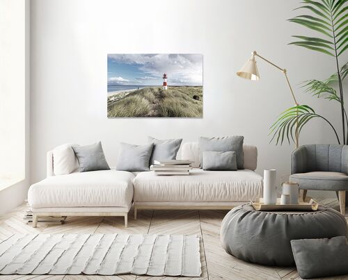 Design-Poster auf Holz / Dekopanel: Sylt 90x60cm, Bild, Wandbild, Wanddekoration