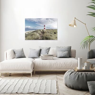 Design poster on wood/deco panel: Sylt 90x60cm, picture, mural, wall decoration
