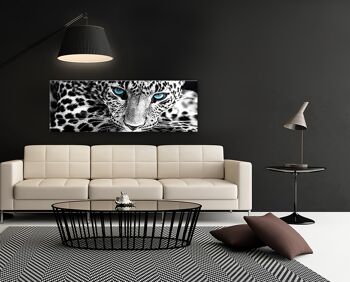 Affiche design sur bois/panneau déco : Dans la jungle 118x41cm, tableau, murale, décoration murale 2