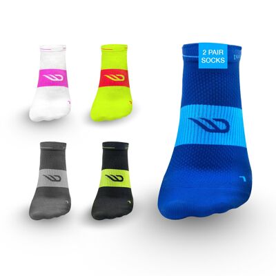 Chaussettes running SPEEDS courtes (2 paires) - bleu -