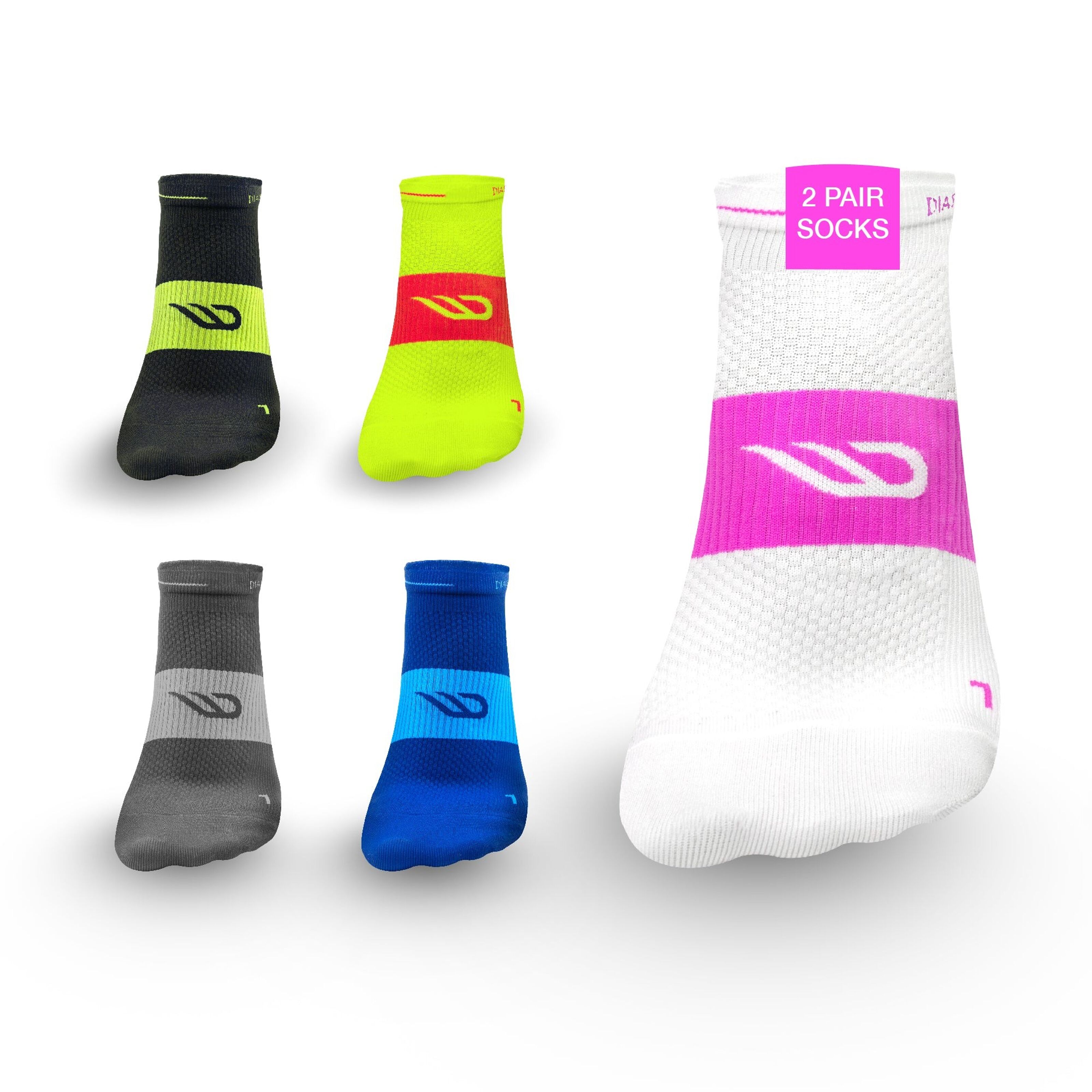 Buy wholesale SPEEDS running socks pink - - (2 pairs) short