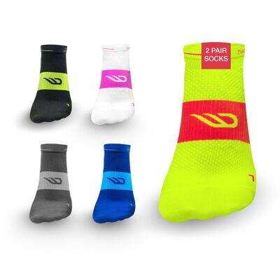 SPEEDS running socks short (2 pairs) - yellow -