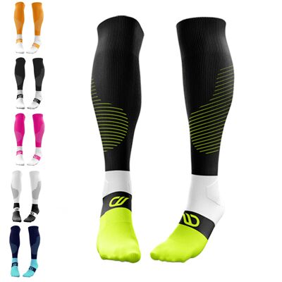 RUNSTARS Calze a compressione - Nero - Verde -