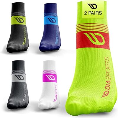 RUNICKS Running Socks (2 pairs) - Yellow -