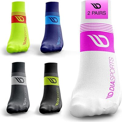 RUNICKS Running Socks (2 Pairs) - Pink