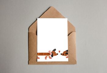 carte postale - 'chiens amoureux' 4