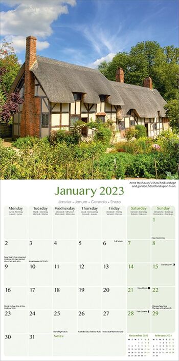 Calendrier 2023 Jardin anglais 3