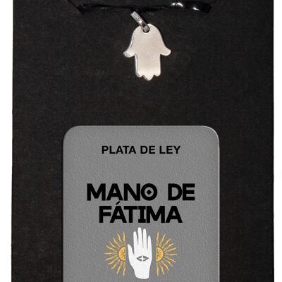 Medaglia d'argento mano di Fatima 1,4 cm