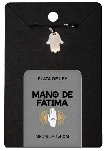 Main de Fatima Médaille Argent 1,4 cm