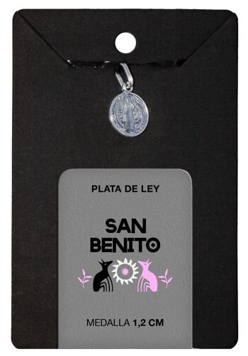 Médaille Saint Benoît Argent 1,2 cm