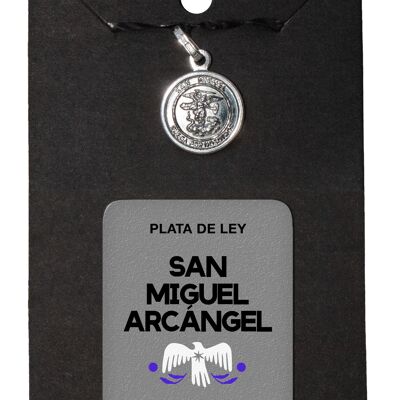 Medalla Plata San Miguel Arcángel 1,4 cm