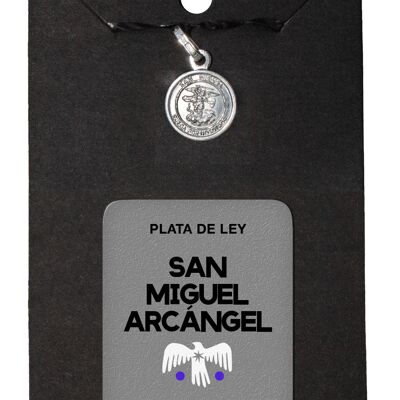 Medaglia d'argento San Michele Arcangelo 1,4cm