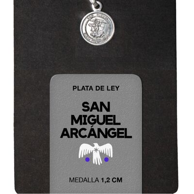 Medalla Plata San Miguel Arcángel 1,4cm