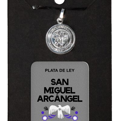 Saint Michael the Archangel Silver Medal 1.7 cm