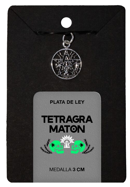 Medalla Plata Tetragramaton 1,5cm