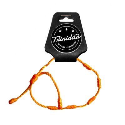 Bracelet 5 noeuds Fil orange