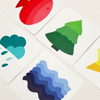 Contrasting sensory cards for newborns