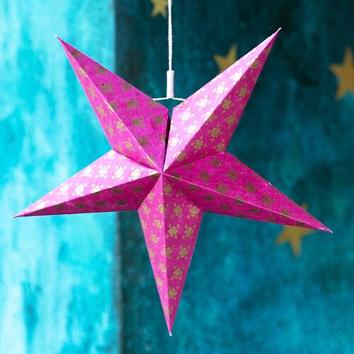 Set of 2 Stars | 22 cm | Dazzling Decorations