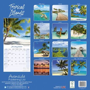 Calendrier 2023 Iles tropicales 3