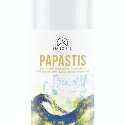 PAPASTIS Ecológico - Destilado de anís - 50 cl