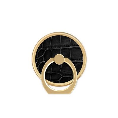 Magnetic Ring Mount Noir Croco