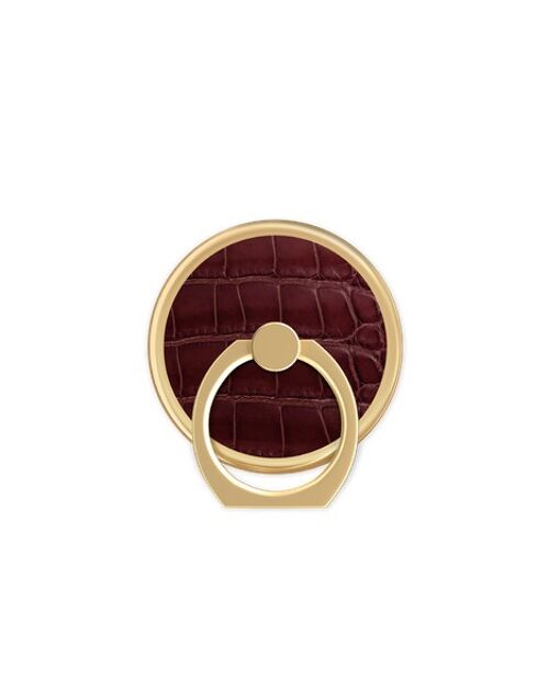 Magnetic Ring Mount Claret Croco