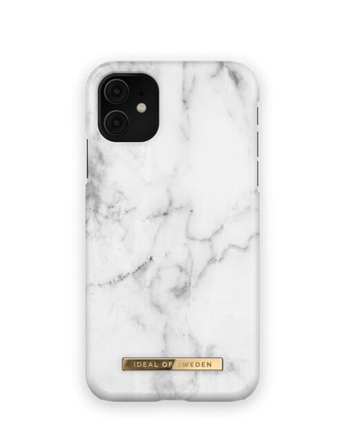 Fashion Case iPhone 11/XR White Marble