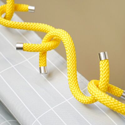 Rope Hooks | S-Haken aus Seil | 5er Set - Sonnengelb