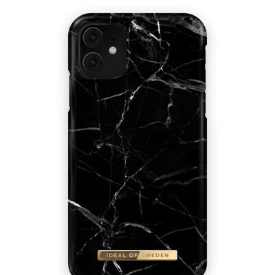 Fashion Case iPhone 11/XR Schwarzer Marmor