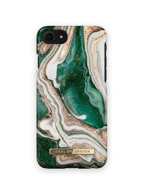 Fashion Case iPhone 8/7/6/6S/SE Golden Jade Marble