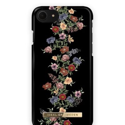 Fashion Case iPhone 8/7/6/6S/SE Dunkles Blumenmuster