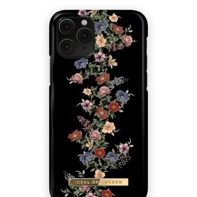 Fashion Case iPhone 11 PRO/XS/X Dunkles Blumenmuster