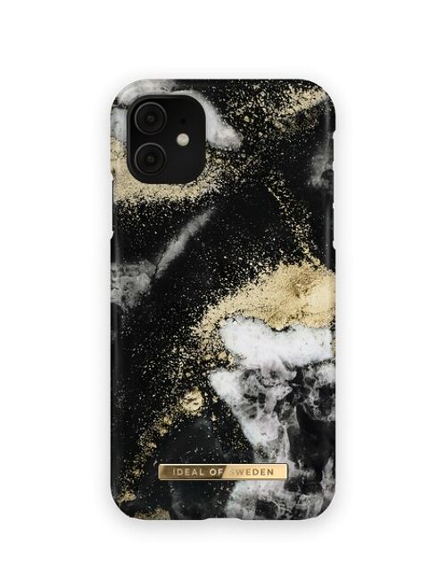 Fashion Case iPhone 11/XR Black Galaxy Marble