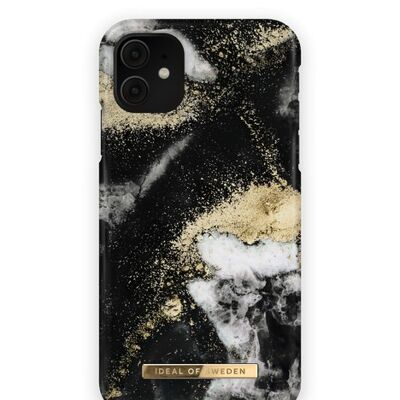 Fashion Case iPhone 11/XR Black Galaxy Marble
